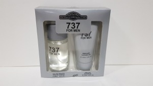 50 X BRAND NEW 737 FOR MEN NATURAL SPRAY VAPORISATEUER AND PERFUMED SHOWER GEL 120ml 4.0FL.Oz