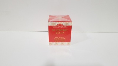 50 X BRAND NEW BUZZBERRY EAU DE PERFUM NATURAL SPRAY 100ml 3.3FL.OZ.