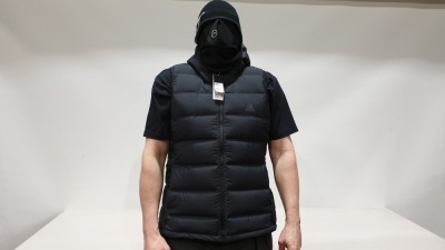 18 X BRAND NEW ADIDAS W HELIONIC VEST JACKET IN BLACK UK SIZE 2XL