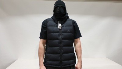 12 X BRAND NEW ADIDAS W HELIONIC VEST JACKET IN BLACK UK SIZE XL