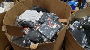 FULL PALLET OF CAPSULE CLOTHING IN BLACK, WHITE, GREY AND RED