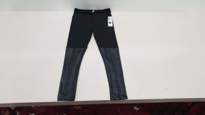 14 X SPANX CONTRAST LEATHER LOOK LEGGINGS - SIZE MEDIUM $82 EACH