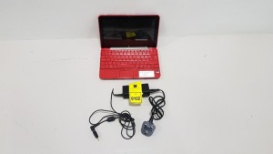 RED HP MINI 1099EA LAPTOP WINDOWS XP - WITH CHARGER