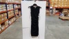 12 X BRAND NEW SPANX DRAPED BOLD BLACK DRESS SIZE SMALL