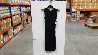 12 X BRAND NEW SPANX DRAPED BOLD BLACK DRESS SIZE SMALL