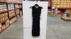 12 X BRAND NEW SPANX DRAPED BOLD BLACK DRESS SIZE LARGE