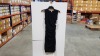 12 X BRAND NEW SPANX DRAPED BOLD BLACK DRESS SIZE LARGE