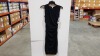 12 X BRAND NEW SPANX DRAPED BOLD BLACK DRESS SIZE MEDIUM