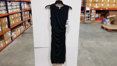 12 X BRAND NEW SPANX DRAPED BOLD BLACK DRESS SIZE MEDIUM