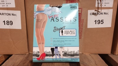 36 X BRAND NEW SPANX BLACK HI- WAISTED FOOTLESS SHAPER SIZE 1 RRP $16.00