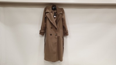15 X BRAND NEW DOROTHY PERKINS TRENCH COAT UK SIZE 10 TOTAL RRP £725.00 AND 1 X BRAND NEW DOROTHY PERKINS TRENCH COAT UK SIZE 20 RRP £75.00