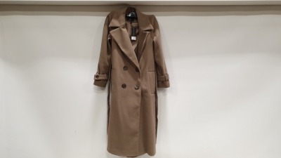 19 X BRAND NEW DOROTHY PERKINS TRENCH COAT UK SIZE 18 TOTAL RRP £1425.00