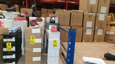 15 X BRAND NEW WOMENS SHOES IN VARIOUS STYLES AND SIZES IE HEAVENLY SOLES BERRY TRAINERS UK SIZE 7, HEAVENLY SOLES TAN TRAINERS UK SIZE 4 AND TRUFFEL BLACK BOOTS SIZE 3 ETC