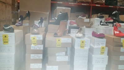 15 X BRAND NEW WOMENS SHOES IN VARIOUS STYLES AND SIZES IE NUDE SLIP ON SHOES UK SIZE 7, SIMPLY BE PURPLE HEELS UK SIZE 4 AND HEAVENLY SOLES REPTILE HEALS UK SIZE 5E ETC