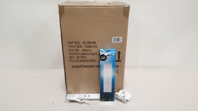 32 X BRAND NEW BOXED SMARTWARES LED INTERNAL CABINET LIGHT WITH MOTION SENSOR (TOTAL RRP £1,120.00)