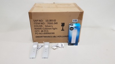 48 X BRAND NEW BOXED SMARTWARES SENSOR OPTIONAL LED UNDER CABINET LIGHT (TOTAL RRP £1,920.00) - IN ONE BOX