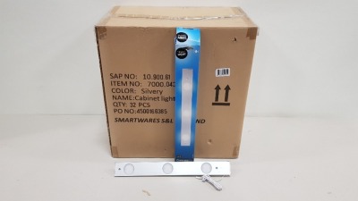 32 X BRAND NEW BOXED SMARTWARES LED UNDER CABINET LIGHT WITH WAVE SENSOR INCLUDED (TOTAL RRP £1,120.00) - IN ONE BOX