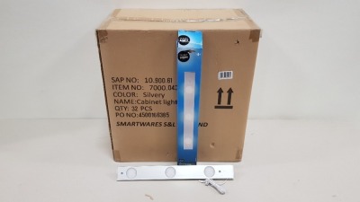 32 X BRAND NEW BOXED SMARTWARES LED UNDER CABINET LIGHT WITH WAVE SENSOR INCLUDED (TOTAL RRP £1,120.00) - IN ONE BOX