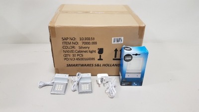 32 X BRAND NEW BOXED SMARTWARES SENSOR OPTIONAL LED OVER CABINET LIGHT (TOTAL RRP £800.00) - IN ONE BOX