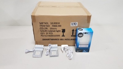 32 X BRAND NEW BOXED SMARTWARES SENSOR OPTIONAL LED OVER CABINET LIGHT (TOTAL RRP £800.00) - IN ONE BOX