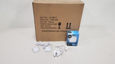 48 X BRAND NEW BOXED SMARTWARES SENSOR OPTIONAL LED UNDER CABINET LIGHT (TOTAL RRP £1,200.00) - IN ONE BOX