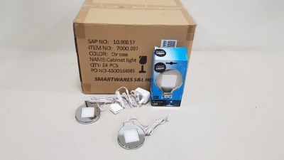 24 X BRAND NEW BOXED SMARTWARES SENSOR OPTIONAL LED OVER CABINET LIGHT (TOTAL RRP £600.00) - IN ONE BOX