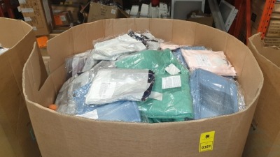 FULL PALLET OF VARIOUS AVON CLOTHING IN VARIOUS STYLES AND SIZES INCLUDING BELL SLEEVE KNITT DRESS, JEANATIC SKINNY JEANS AND COVETED ATHIRA FLORAL TEA DRESS ETC