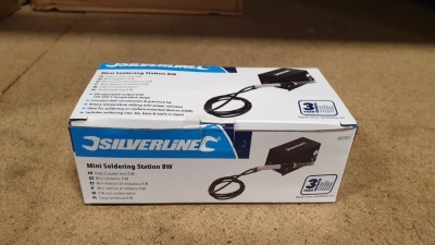 20 X BRAND NEW SILVERLINE MINI SOLDERING STATIONS 8W (PROD CODE 882283) - RRP £19.26 EACH (EXC VAT) IN 1 CARTON