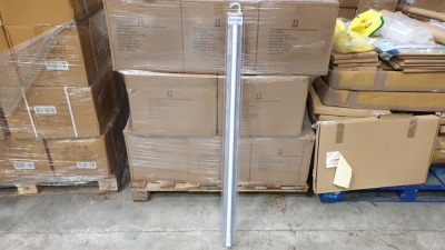 20 X BRAND NEW WHITE TELESCOPIC SHOWER RAILS 1250-2300 MM (PROD CODE 922551) RRP £8.02 EACH (EXC VAT) - PICK LOOSE HALF A CARTON