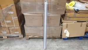 20 X BRAND NEW WHITE TELESCOPIC SHOWER RAILS 1250-2300 MM (PROD CODE 922551) RRP £8.02 EACH (EXC VAT) - PICK LOOSE HALF A CARTON