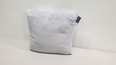 20 X BRAND NEW BAGGED TESCO JUMBO SILVER CORD CUSHION (VELOUR) - IN 2 BOXES