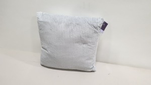 20 X BRAND NEW BAGGED TESCO JUMBO SILVER CORD CUSHION (VELOUR) - IN 2 BOXES