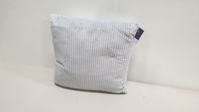 20 X BRAND NEW BAGGED TESCO JUMBO SILVER CORD CUSHION (VELOUR) - IN 2 BOXES