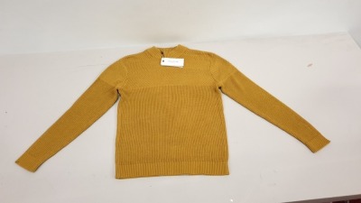 12 X BRAND NEW BOXED WOMENS SELECTED HOMME SLHMELVIN HIGH NECK JUMPER (COLOUR CHAI TEA) SIZE M - IN ONE BOX TOTAL RRP £540.00