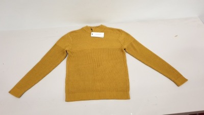 12 X BRAND NEW BOXED WOMENS SELECTED HOMME SLHMELVIN HIGH NECK JUMPER (COLOUR CHAI TEA) SIZE M - IN ONE BOX TOTAL RRP £540.00