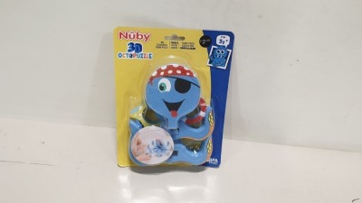 80 X BRAND NEW BOXED NUBY 3D OCTOPUZZLE PERFECT FOR BATHTIME FUN & LEARNING - IN 20 BOXES