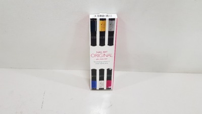 100 X 6 PIECE NAIL ART ORIGINAL PEN SET IN 1 BOX