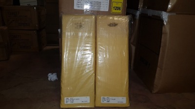 60 X YELLOW DOUBLE DEEP FITTED SHEETS