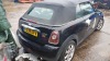 BLACK MINI COOPER. Reg : KS09 UFV Details: WITH 1 KEY 1598CC NO MOT NO LOGBOOK - 4