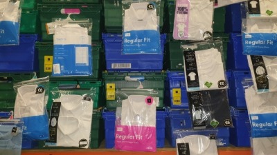 £400 MIN RETAIL VALUE OF CHILDRENS SHORT SLEEVE SHIRTS IN VARIOUS STYLES AND SIZES IN 5 TRAYS (NOT INCLUDED)