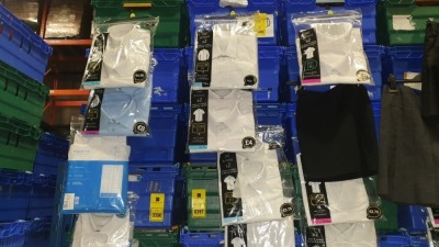 £400 MIN RETAIL VALUE OF CHILDRENS SHORT SLEEVED SHIRTS IN VARIOUS STYLES AND SIZES IN 5 TRAYS (NOT INCLUDED)