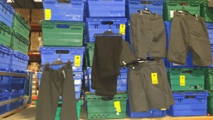 £400 MIN RETAIL VALUE OF CHILDRENS SCHOOL PANTS IN VARIOUS STYLES AND SIZES IN 5 TRAYS (NOT INCLUDED)