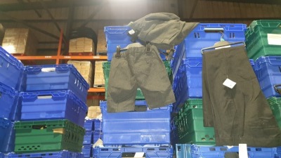 £400 MIN RETAIL VALUE OF CHILDRENS SCHOOL SHORTS IN VARIOUS STYLES AND SIZES IN 5 TRAYS (NOT INCLUDED)