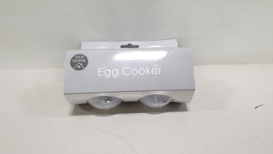 168 X BRAND NEW YOUR HOME SET OF 2 PLASTIC EGG COOKER IN 7 BOXES