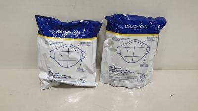 200 X BRAND NEW DR. MFYAN KN95 THREE DIMENSIONAL PROTECTIVE RESPIRATOR 3 YEAR SHELF LIFE (UNOPENED) PRODUCT DATE: APRIL 2020 **20 X PACK OF 10**