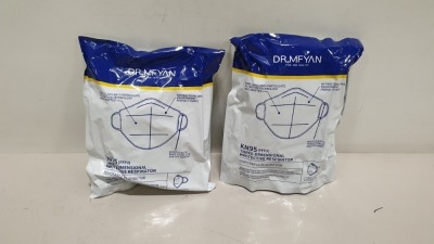 200 X BRAND NEW DR. MFYAN KN95 THREE DIMENSIONAL PROTECTIVE RESPIRATOR 3 YEAR SHELF LIFE (UNOPENED) PRODUCT DATE: APRIL 2020 **20 X PACK OF 10**