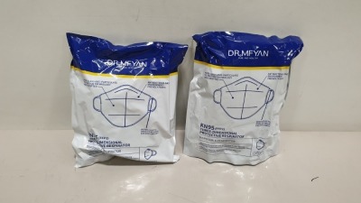 200 X BRAND NEW DR. MFYAN KN95 THREE DIMENSIONAL PROTECTIVE RESPIRATOR 3 YEAR SHELF LIFE (UNOPENED) PRODUCT DATE: APRIL 2020 **20 X PACK OF 10**