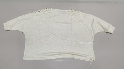 110 X BRAND NEW METALLIC KNIT TOPS UK SIZE 22/24