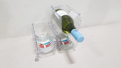 144 X BRAND NEW YOUR HOME STACKABLE WINE/ BOTTLE ORGANISERS CONTAINED IN 6 BOXES
