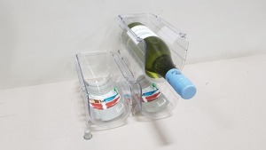 144 X BRAND NEW YOUR HOME STACKABLE WINE/ BOTTLE ORGANISERS CONTAINED IN 6 BOXES